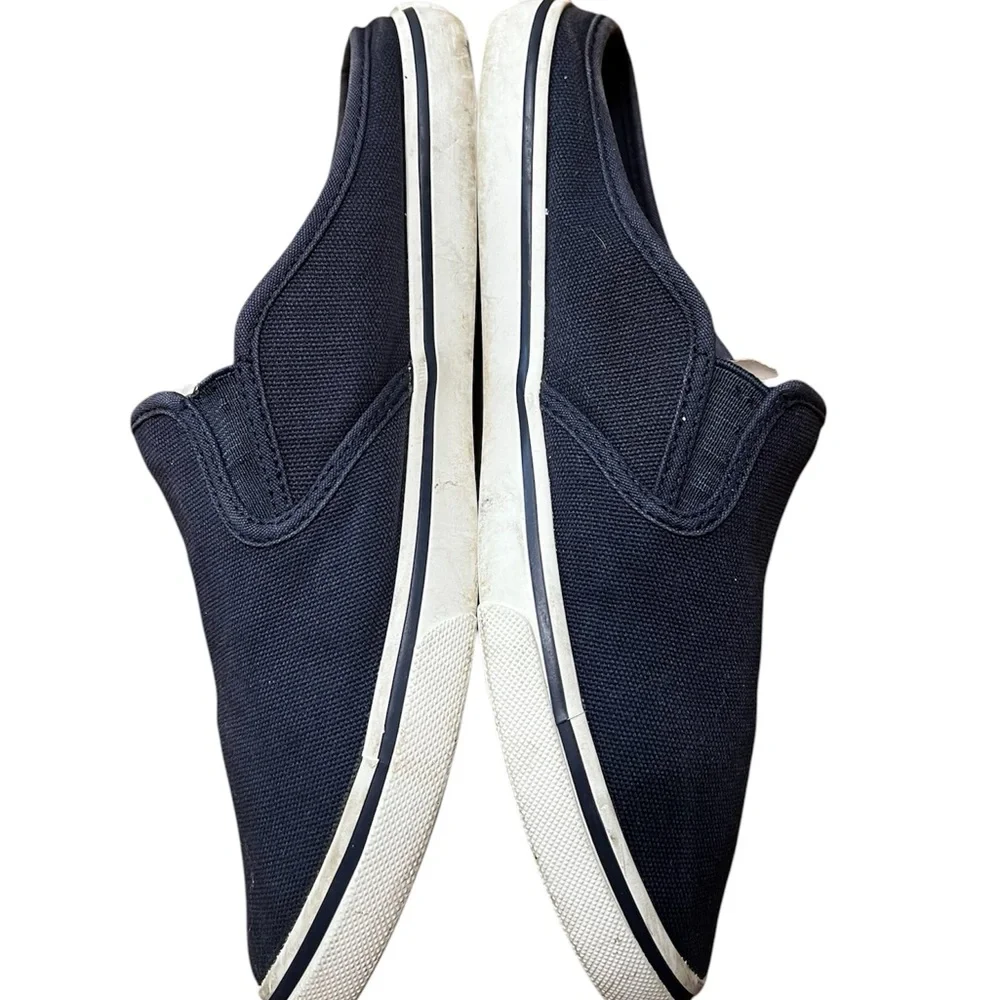 Chaps - Navy Slip-On Canvas Sneakers - Size 8b